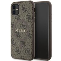 Guess case for iPhone 11 GUHMN61G4GFRW brown HC MAGSAFE PU 4G RING CLASSIC LOGO