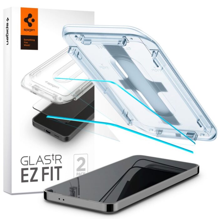 Spigen tempered glass GLAS.TR "EZ FIT" 2-pack for Samsung Galaxy S24 Plus / S25 Plus clear