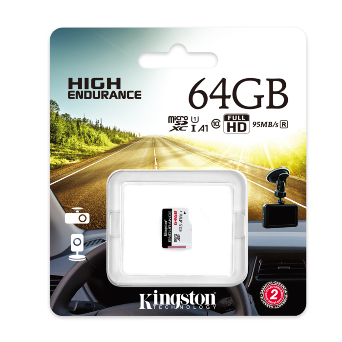 Kingston memory card 64GB microSDXC Endurance cl. 10 UHS-I 95 MB/s