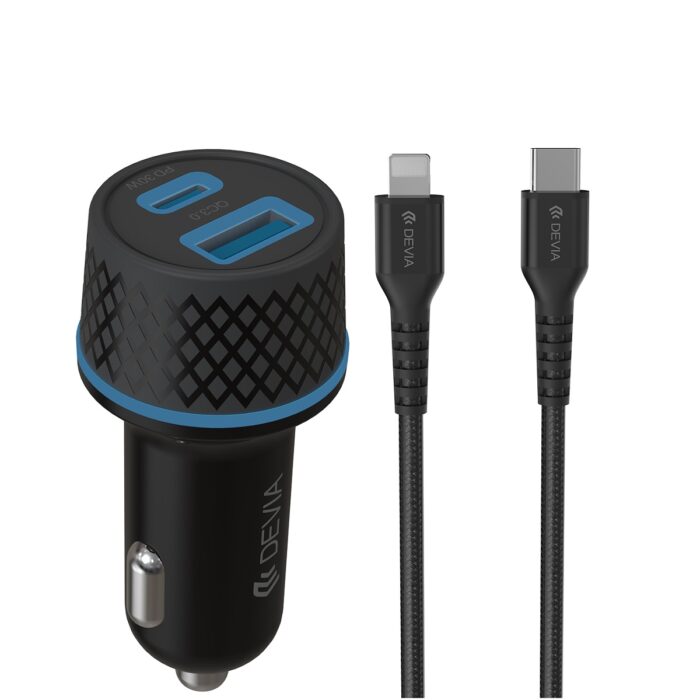 Devia car charger Extreme PD QC 1x USB-C 1x USB 52