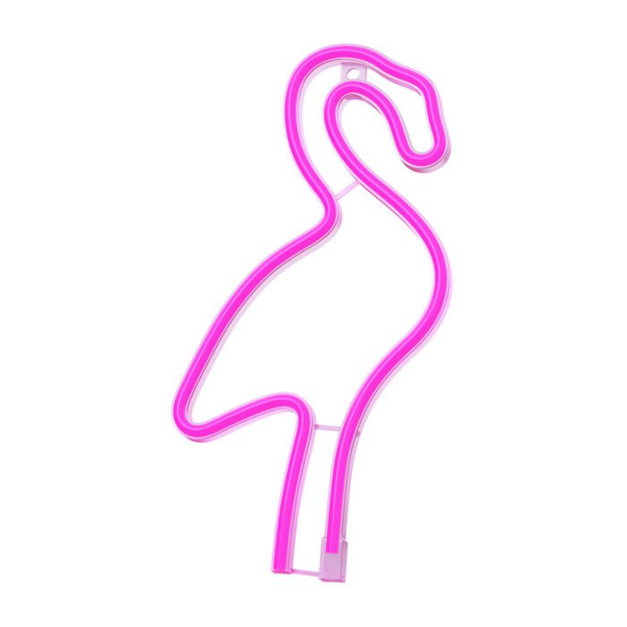 Neon LED Light Flamingo pink Bat + USB FLNE18 Forever Light