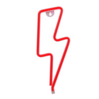 Neon LED Light BOLT red Bat + USB FLNE06 Forever Light