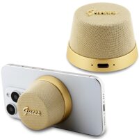 Guess Bluetooth speaker GUWSC3ALSMD STAND MAGNETIC SCRIPT METAL gold