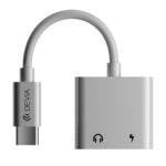 Devia adapter EC609 USB-C - USB-C (port) + USB-C (port) white