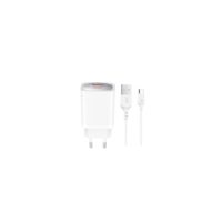 XO wall charger CE19 QC 18W 1x USB white + cable USB-C