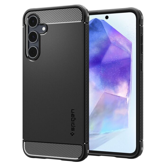 Spigen Rugged Armor case for Samsung Galaxy A55 5G matte