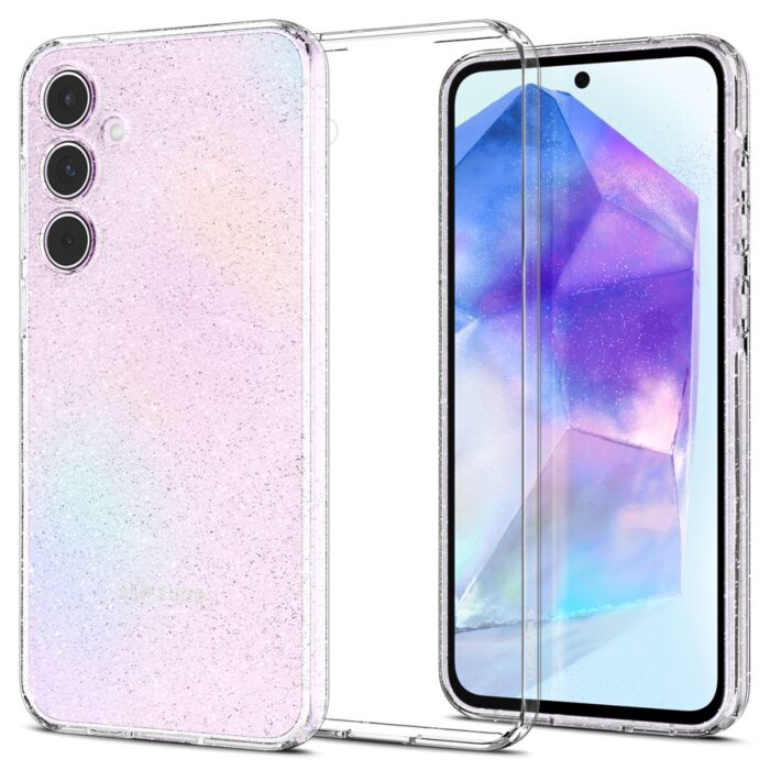 Spigen Liquid Crystal case for Samsung Galaxy A55 5G transparent glitter