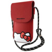 Hello Kitty Bag red Leather Hiding Kitty Cord