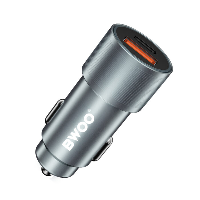 BWOO 38W fast car charger BO-CC73 QC 18W + PD 20W