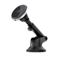 XO car holder magnetic CX017 with wireless inductive charger black 15W with suction cup