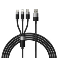 Baseus cable 3in1 StarSpeed USB - micro USB + Lightning + USB-C 1