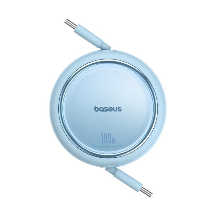 Baseus Free2Draw Mini Retractable Charging Cable Type-C to Type-C 100W 1m Galaxy Blue