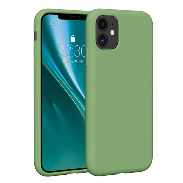 Etteri Silicone case for iPhone 11 light green