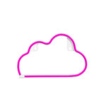 Neon LED Light CLOUD pink NNE25 Neolia