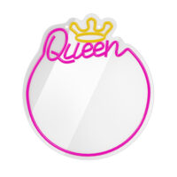 Neon MIRROR LED QUEEN warm white pink FMNE04 Forever Light