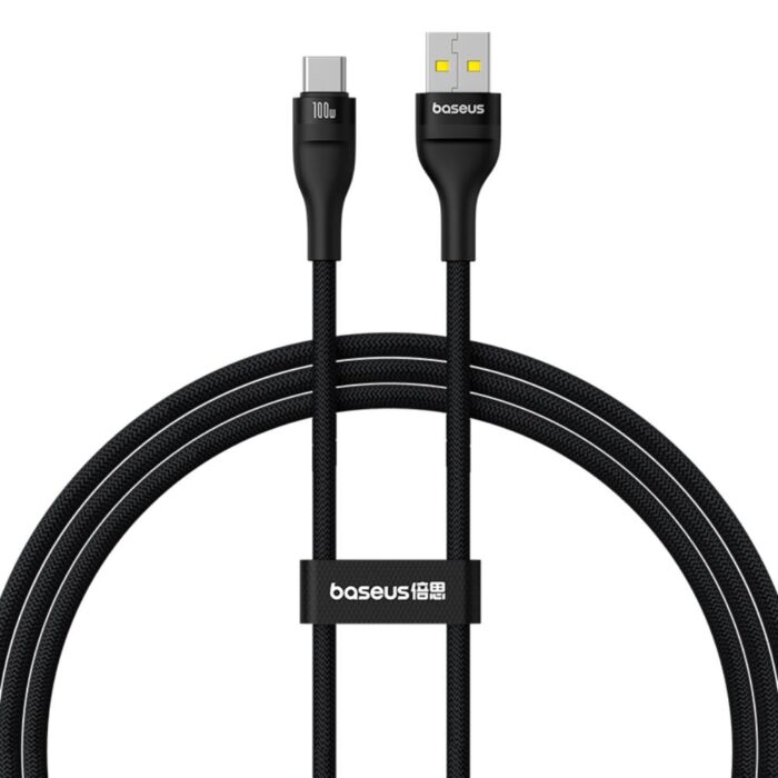 Baseus Flash 2 Charging Cable USB to USB-C 100W 1m Cluster Black