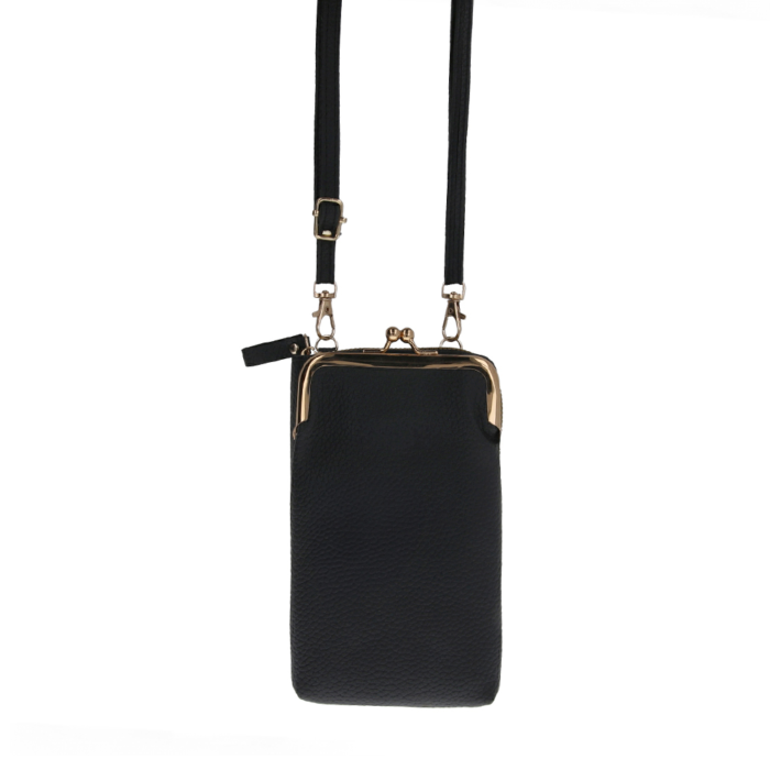 2in1 phone bag black