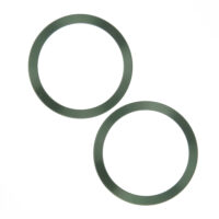 Metal Ring (2 in set) green