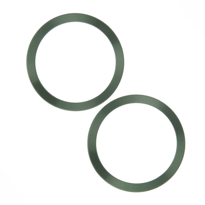 Metal Ring (2 in set) green