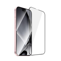 Tempered glass metal frame for iPhone 15 Plus 6