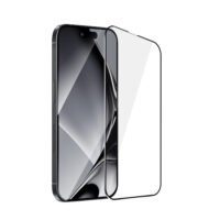 Tempered glass metal frame for iPhone 15 Pro Max 6