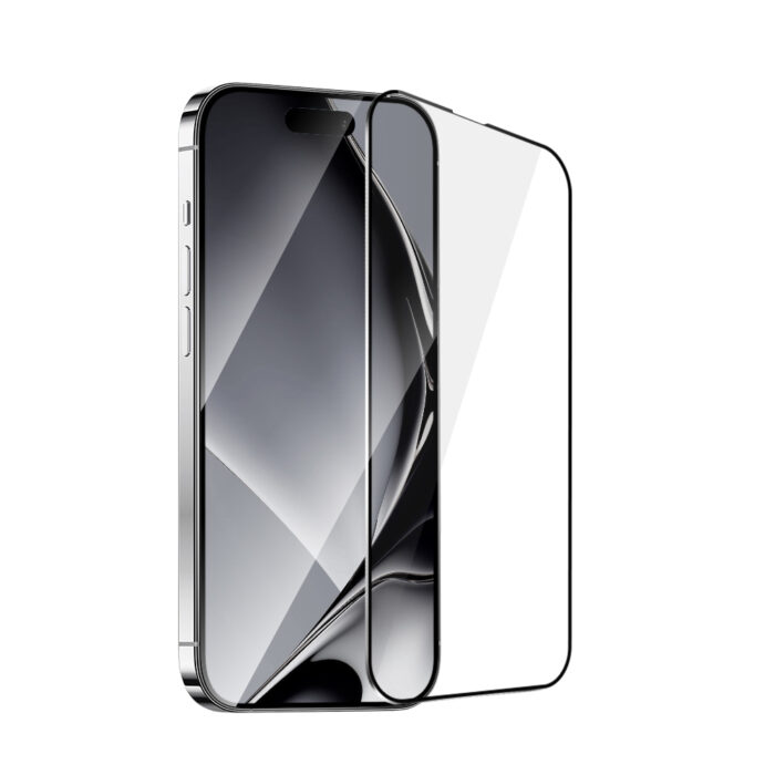 Tempered glass metal frame for iPhone 16 Plus 6