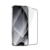 Tempered glass metal frame for iPhone 16 Pro 6