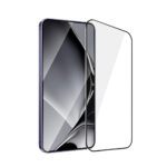 Tempered glass metal frame for Samsung Galaxy S24 black frame