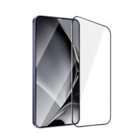 Tempered glass metal frame for Samsung Galaxy S24 black frame