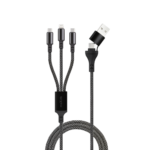 Maxlife ALLin1 cable USB + USB-C - Lightning + 2x USB-C 1