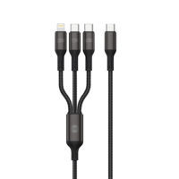 Forever 3in1 cable USB-C - Lightning + 2x USB-C 1