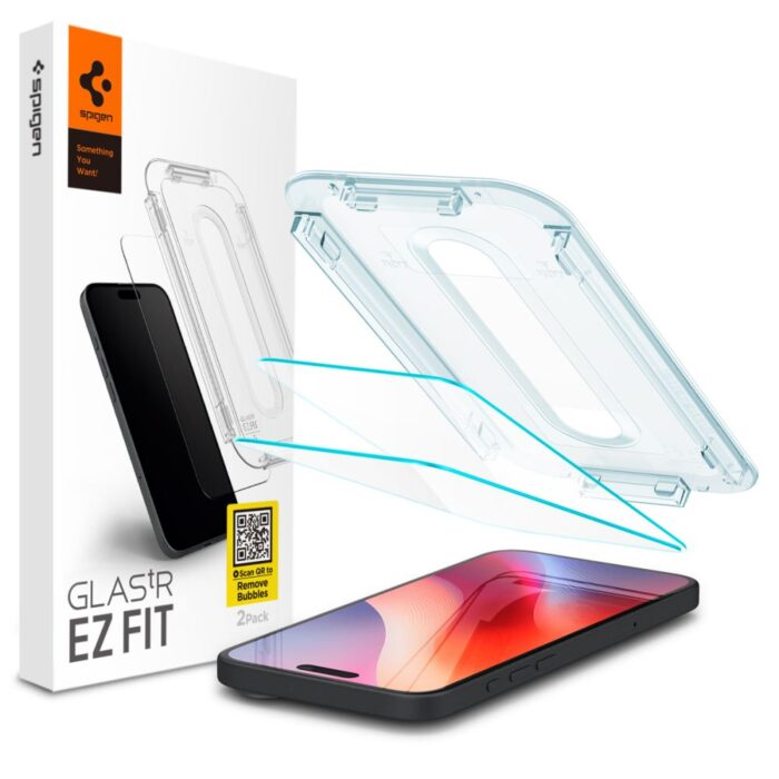 Spigen Glas.Tr ”Ez Fit” 2-Pack for iPhone 16 Pro 6