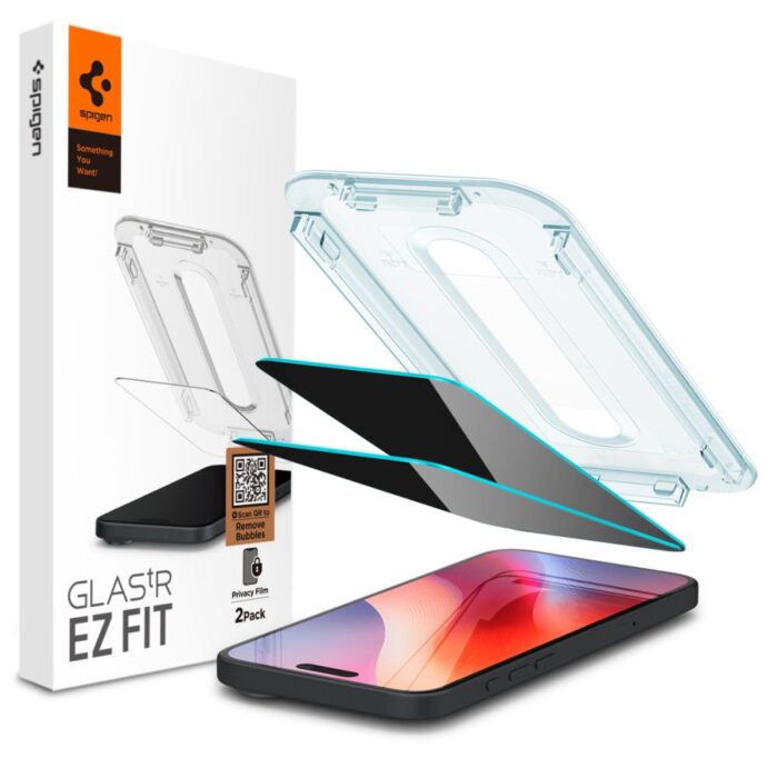 Spigen Glas.Tr ”Ez Fit” 2-Pack forfor iPhone 16 Pro Max 6