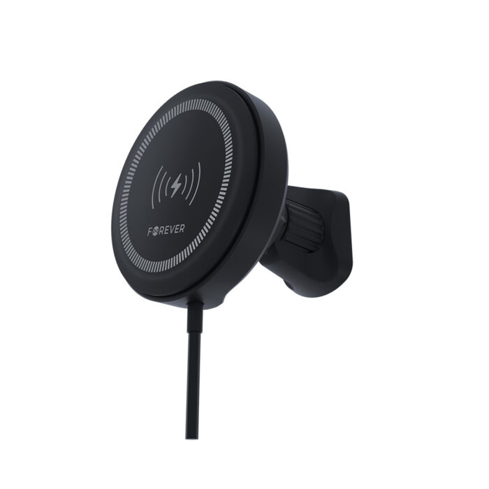 Forever car holder for air vent MACH-300 magnetic with wireless charging black Qi2 15W