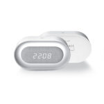 Alarm Clock with LED Night Light PURE FNL-07 AKSEL white long Forever Light