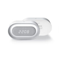 Alarm Clock with LED Night Light PURE FNL-07 AKSEL white long Forever Light