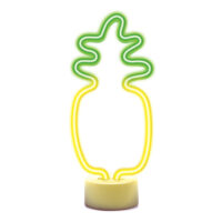 Neon LED on stand PINEAPPLE orange green USB-C FSC-12 Forever Light