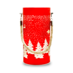 Christmas glass Lantern FCL-10 red-gold L Forever Light