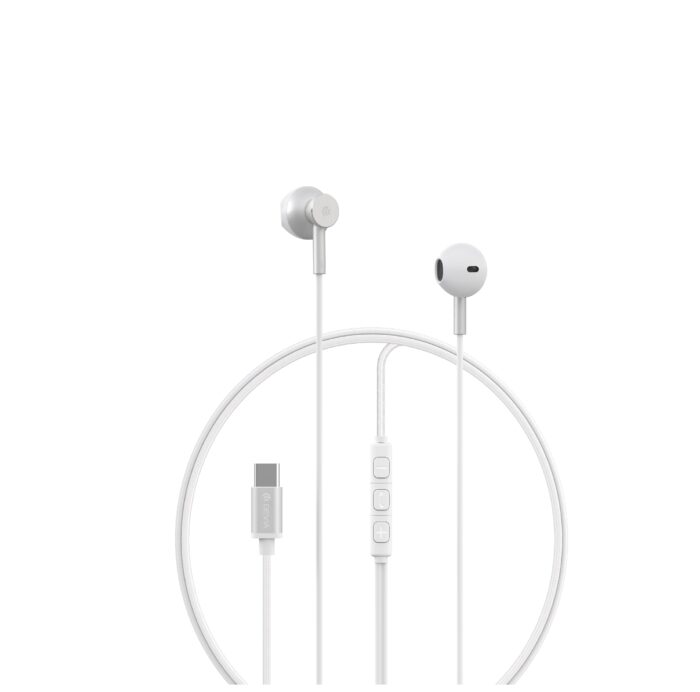 Devia wired earphones Smart M2 Digital Metal USB-C silver