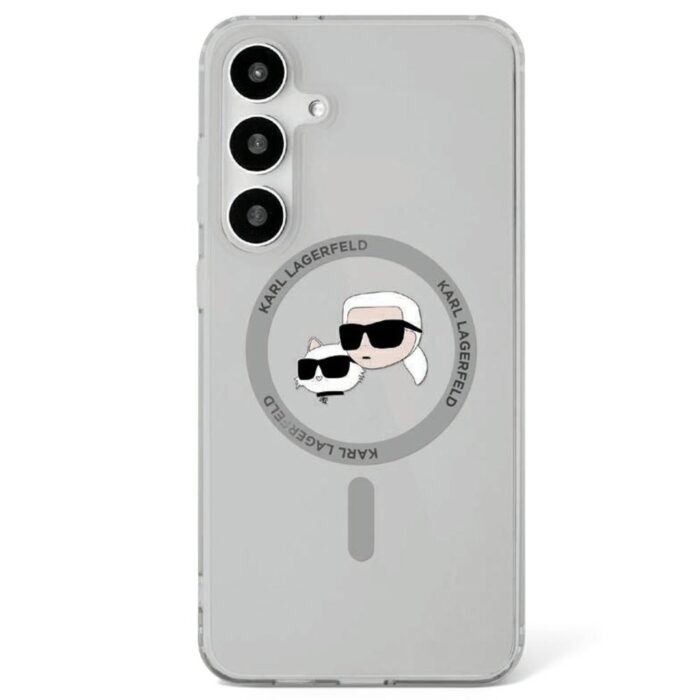 Karl Lagerfeld HC Magnetic IML Metal KC Heads case for Samsung Galaxy S25 Plus black