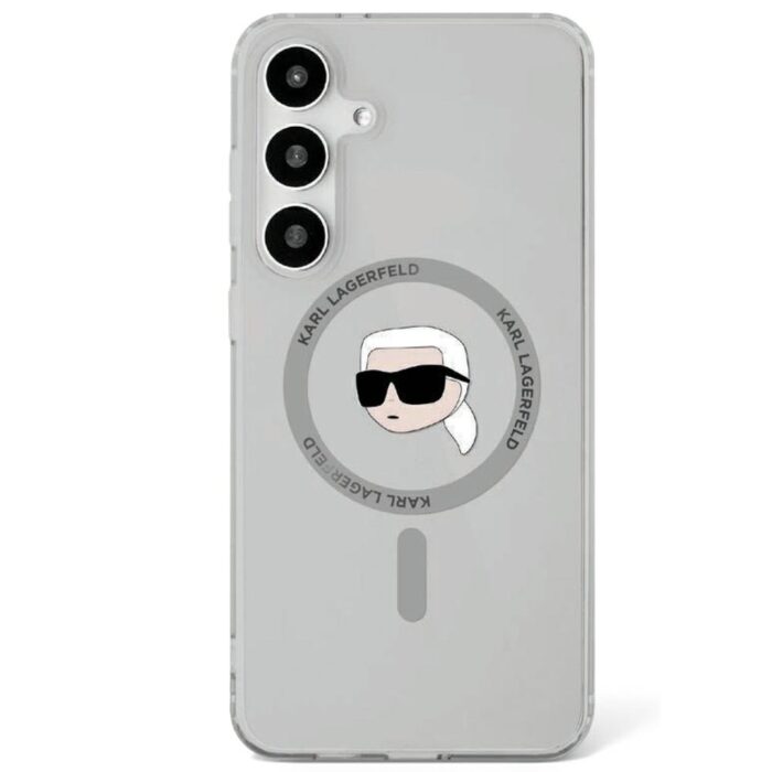 Karl Lagerfeld HC Magnetic IML Metal K. Head case for Samsung Galaxy S25 black