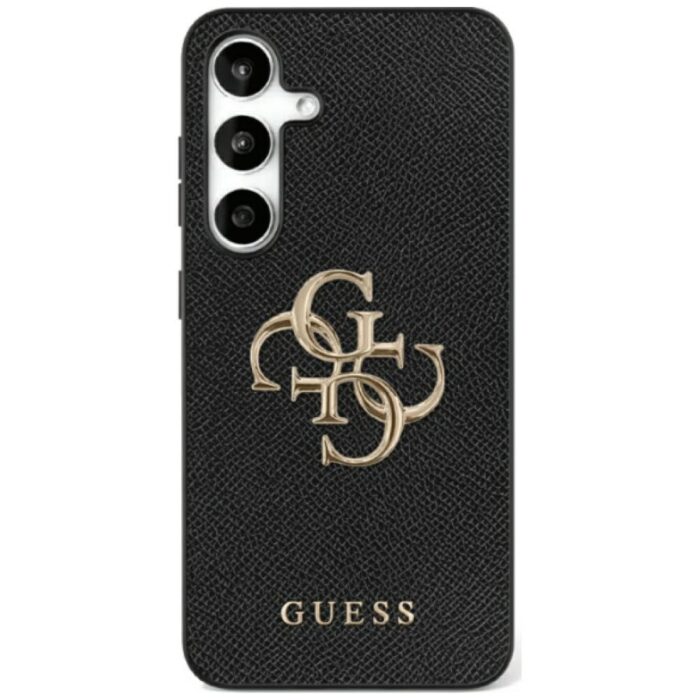 Guess HC PU Grained Big 4G and Classic Logo case for Samsung Galaxy S25 Ultra black