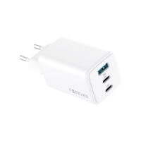 Forever TC-08-65ACC GaN PD QC charger 2x USB-C 1x USB 65W white