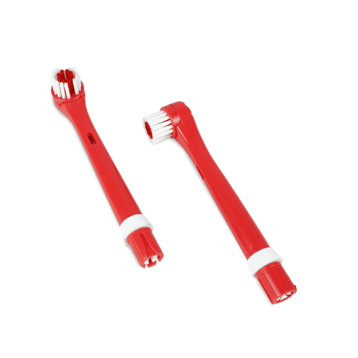 Set of 2 electric toothbrush heads Psi Patrol Marshall - red