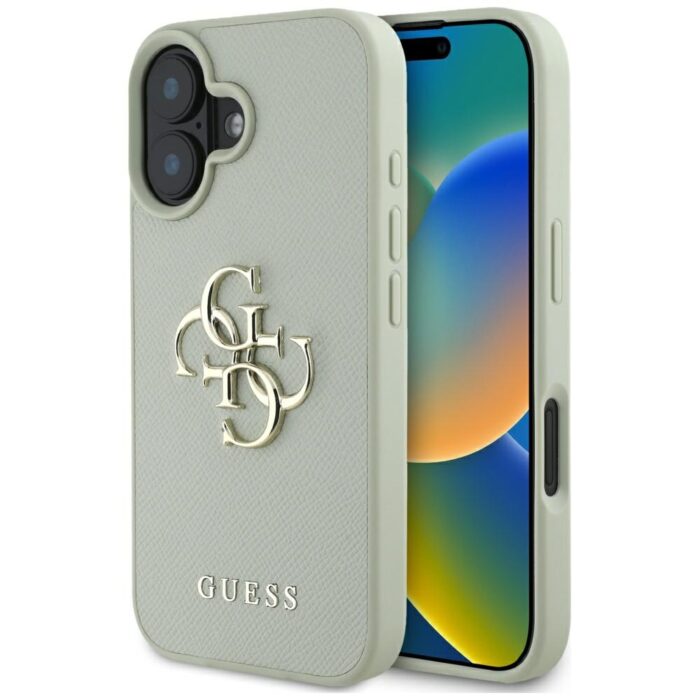 Guess Hardcase PU Grained Big 4G and Classic Logo Case for iPhone 16 6