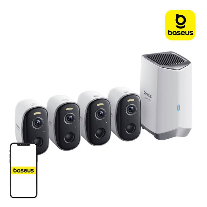 N1 Baseus 2K security camera set of 4 (white)