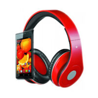 Rebeltec wired headphones AUDIOFEEL2 red