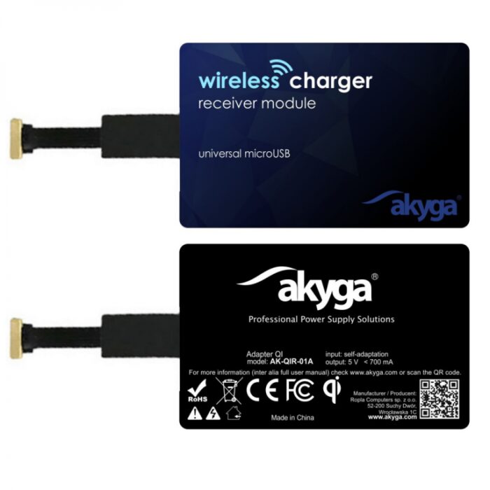 AKYGA Adapter QI AK-QIR-01A microUSB