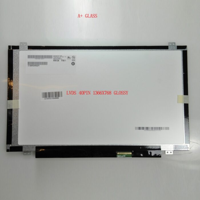 A+Klasse 14" LED WXGA HD 1366x768 LVDS 40Pin TFT Glossy Slim Scherm OP=OP