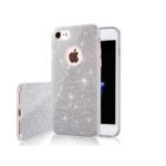 Glitter 3in1 case for iPhone XR silver